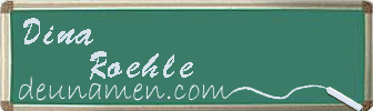 Dina Roehle Visitenkarte